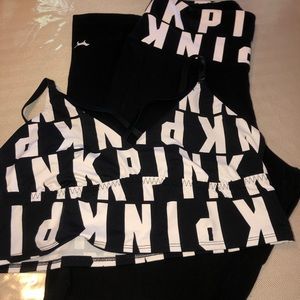 💕PINK Victoria Secret Leggings and Sports Bra